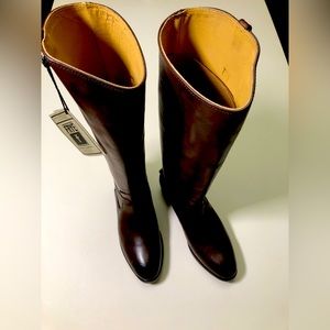New w tags and in box:  Frye Women's Brown Heeled Boots